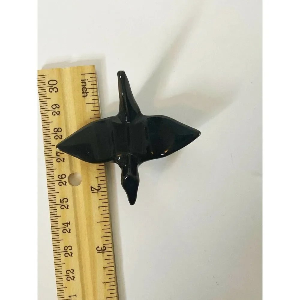 BLACK cranes  CHOPSTICK RESTS